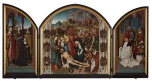 Triptychon mit der Beweinung Christi von Cornelis Engebrechtsz.