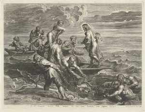 Wunderbarer Fischfang von Cornelis Galle (I)