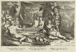 Sündiges Leben in den Tagen Noahs, Sic erat in diebus Noe von Cornelis Galle (I)
