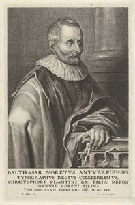 Porträt von Balthasar Moretus von Cornelis Galle (II)