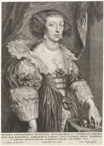 Porträt von Henriette von Lothringen von Cornelis Galle (II)