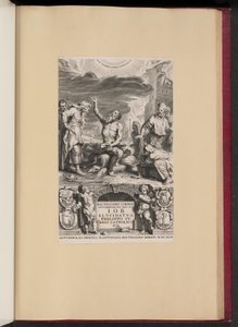 Titelseite für Balthasar Cordier, Iob Elvcidatvs von Cornelis Galle II after Abraham van Diepenbeeck