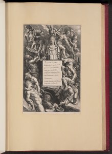 Titelseite für Hubert Goltzius, Romanae et Graecae Antiqvitatis Monvmenta (Opera Omnia, I) von Cornelis Galle I after Sir Peter Paul Rubens