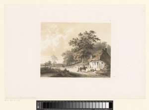Landschaft mit Haus von Cornelis Gerrit Verburgh
