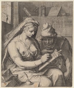 Arithmetik von Cornelis Jacobsz Drebbel, after Hendrik Goltzius
