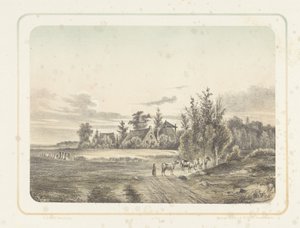 Landschaft mit Bäuerin und Kühen von Cornelis Jan Bolt