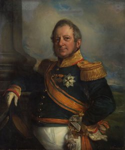 Porträt von Hendrik Merkus, Baron de Kock, Armeekommandant und nach 1826 Generalgouverneur der Niederländisch-Ostindien