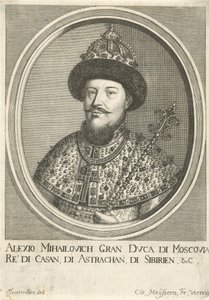 Porträt des Zaren Alexei I. Michailowitsch von Russland 1629-1676, 1670 von Cornelis Meyssens