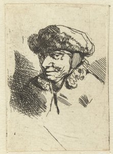 Alte Frau mit Pelzmütze von Cornelis Pietersz. Bega
