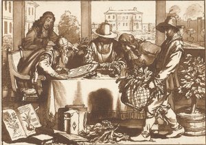 Botaniker von Cornelis Ploos van Amstel (signed by artist)