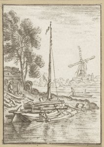 Gewundener Fluss von Cornelis Ploos van Amstel