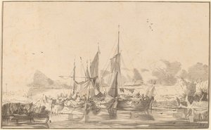 Kanal in Utrecht von Cornelis Ploos van Amstel