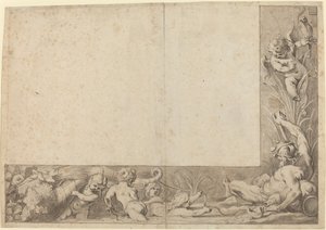 Flussgott mit Putti