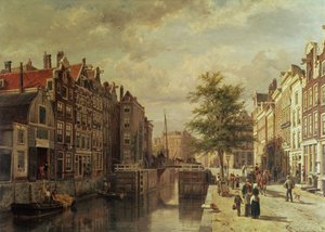Der Märtyrerkanal (De Martelaarsgracht) von Cornelis Springer