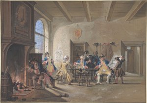 Wachstubenszene von Cornelis Troost