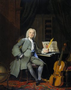 Porträt eines Mitglieds der Familie Van der Mersch, 1736 von Cornelis Troost