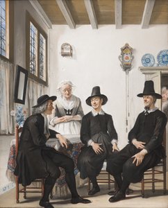 Saartje Jans wird um ihre Hand gebeten, 1738 von Cornelis Troost
