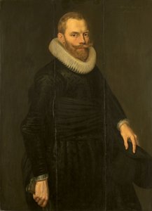 Porträt von Dirck Hasselaer von Cornelis Van der Voort