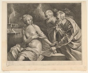 Susanna und die Ältesten von Cornelis Visscher (II)