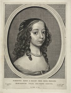 Albertine Agnes, Prinzessin von Oranien-Nassau, aus Neun Porträts von Cornelis Visscher