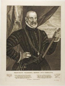 Francisco Valdes, spanischer Kommandant, Platte 1 aus Quatuor Personae