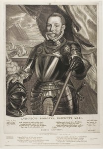 Lodewijk Boisot, Admiral von Zeeland, Platte 4 aus Quatuor Personae von Cornelis Visscher