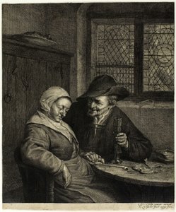 Alter Mann und Frau von Cornelis Visscher