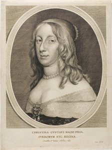 Königin Christina von Schweden von Cornelis Visscher