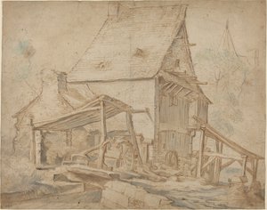 Eine alte Wassermühle