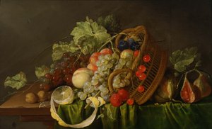 Stillleben mit Obstkorb von Cornelis de Heem