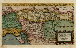 Karte des nördlichen Balkans, 1593
