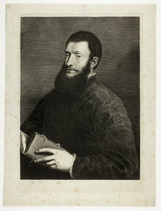 Porträt des Dichters Pietro Aretino, aus Cabinet Reynst von Cornelis van Dalen II