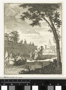 Landschaft mit Boot von Cornelis van Jagen