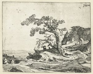Landschaft mit Baum von Cornelis van Kittensteyn (attributed to)