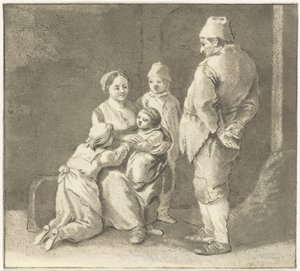 Gruppe von Figuren von Cornelis van Noorde