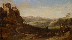 Hirten in der Campagna von Cornelis van Poelenburgh