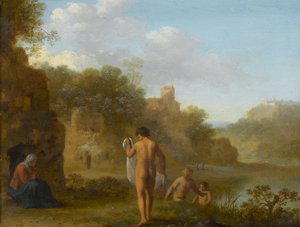 Badende Männer von Cornelis van Poelenburgh or Poelenburch