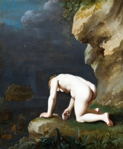 Die Göttin Calypso rettet Odysseus von Cornelis van Poelenburgh or Poelenburch