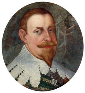 Gustav II. Adolf (1594-1632), genannt Der Große oder Der Löwe des Nordens, König von Schweden - Gemälde von Cornelius Arendtz (1590-1655)