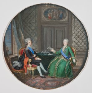 König Gustav III. und Katharina II. von Russland in Fredrikshamn 1783