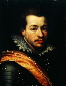 Porträt eines Mannes in Rüstung von Cornelius Janssen van Ceulen