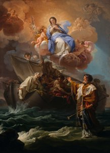 St. Nikolaus rettet die Schiffbrüchigen