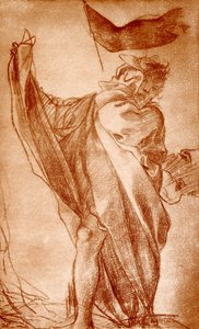 Entwurf zu einer Apostelfigur für die Kathedrale von Parma von Antonio da Correggio