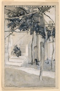 Unter ihrem eigenen Weinstock, Illustration für "Modern Athens" von Corwin Knapp Linson