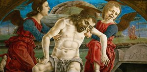 Der Leib Christi, umgeben von Engeln von Cosimo Tura