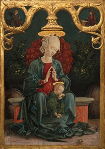 Madonna und Kind im Garten, ca. 1460-1470 von Cosmè Tura