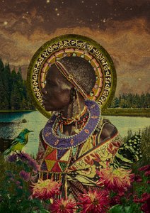 Afrikanische Frau Naturgeist