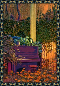 Verzauberter Gartenklavier