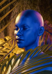 Exotisches blaues Porträt von CosmoZach