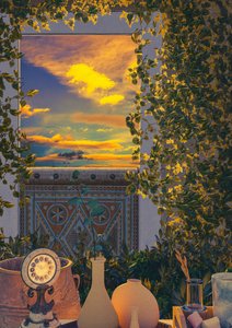Goldene Stunde Fensterausblick von CosmoZach